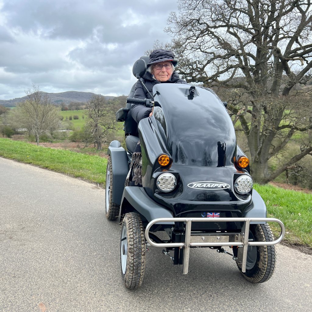 Mobility scooter in Eastnor Park