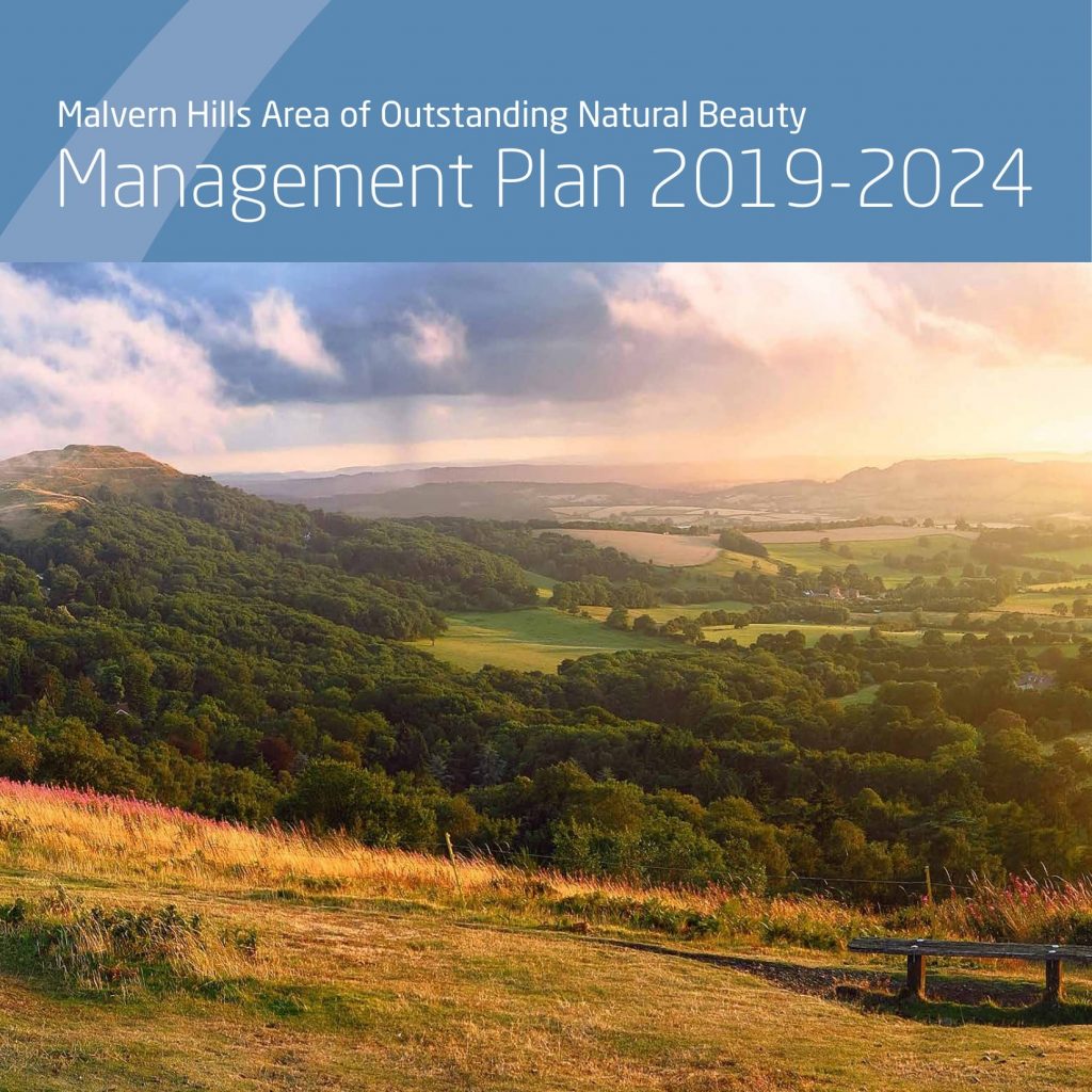 Front page of the AONB management plan